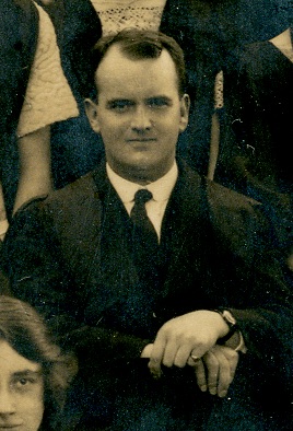 Black and white photograph of Edmund Cecil Rhodes, taken from the class of 1923-24 photograph (ULA/FG5/1/2).