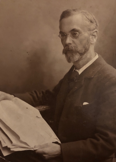 Sepia photograph of Joseph Wallis Goddard in later life, reproduced by kind permission of Michael Goddard