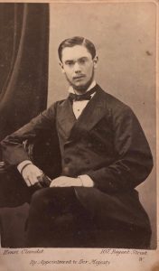 Photograph of Joseph Wallis Goddard as a young man, reproduced by kind permission of Michael Goddard