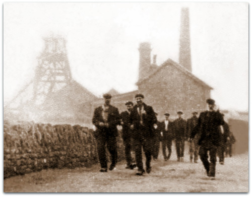 Black and white photograph of Bulwell Shonky Pit